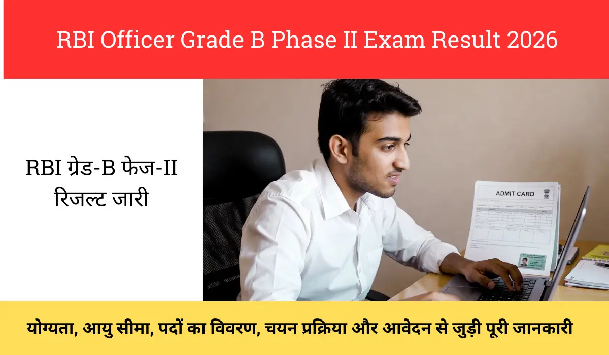 RBI Officer Grade B Phase II Result 2026