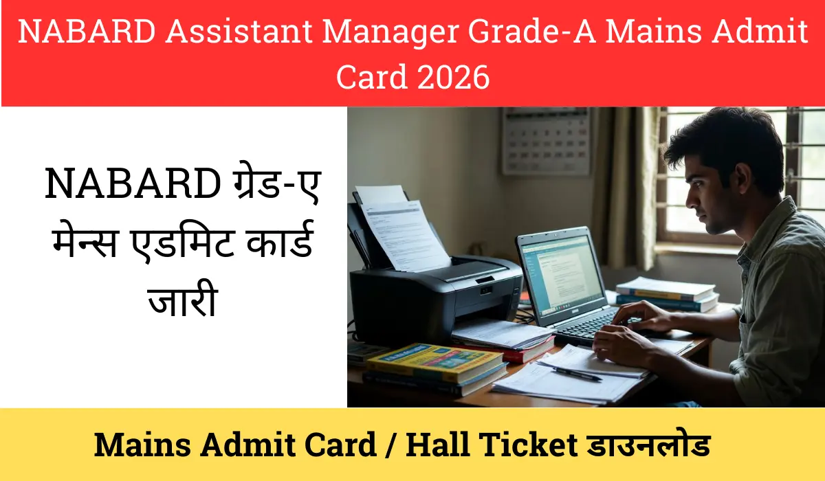 NABARD Assistant Manager Grade-A Mains Admit Card 2026
