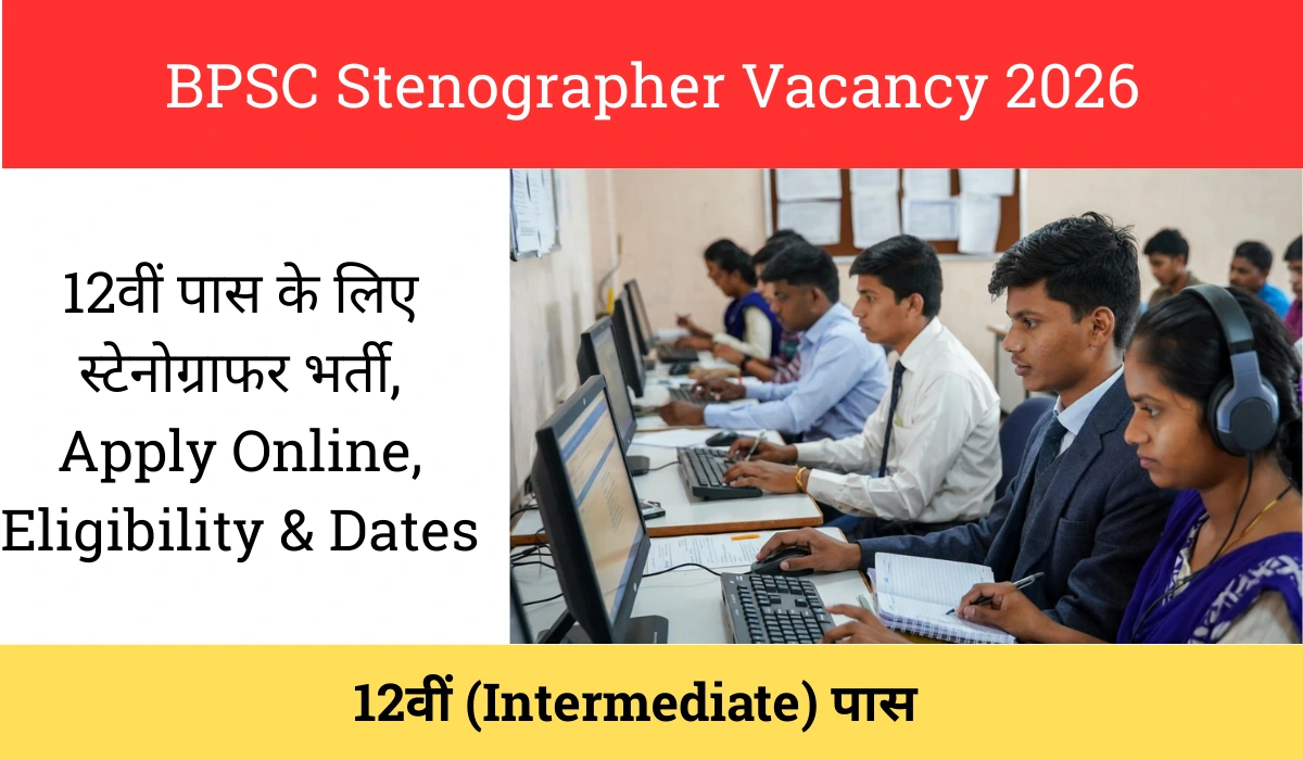 BPSC Stenographer Vacancy 2026