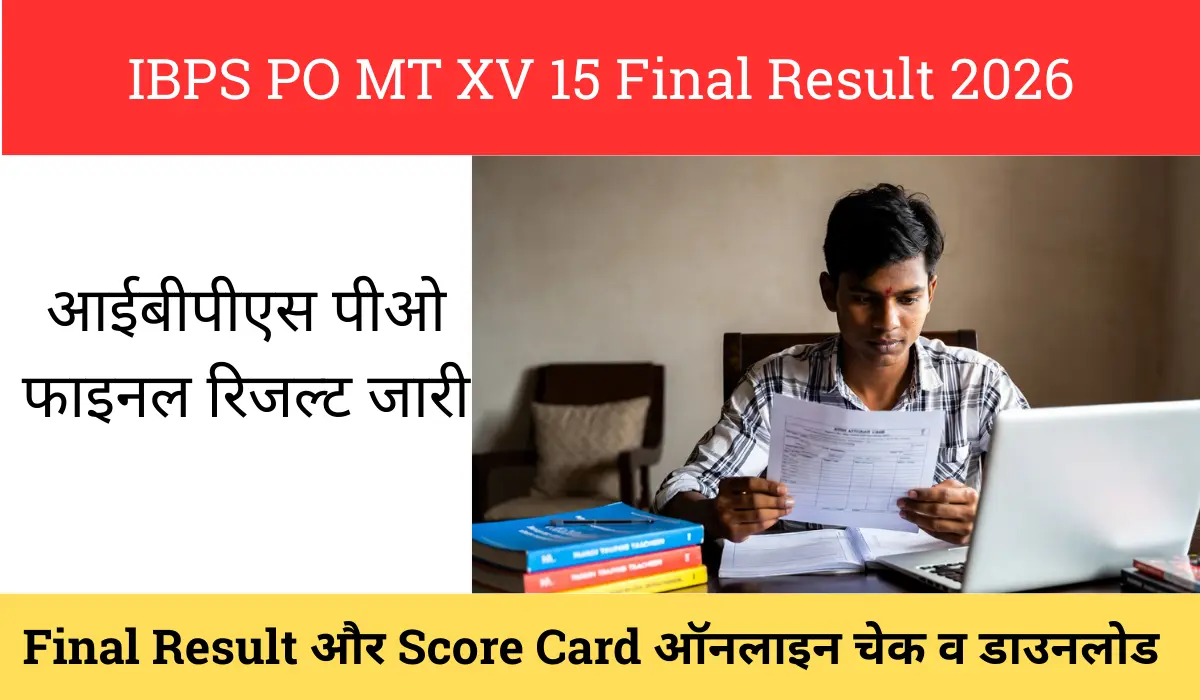 IBPS PO MT XV 15 Final Result 2026
