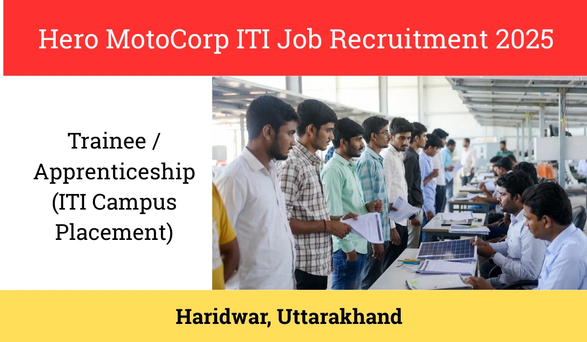 Hero MotoCorp ITI Job Recruitment 2025