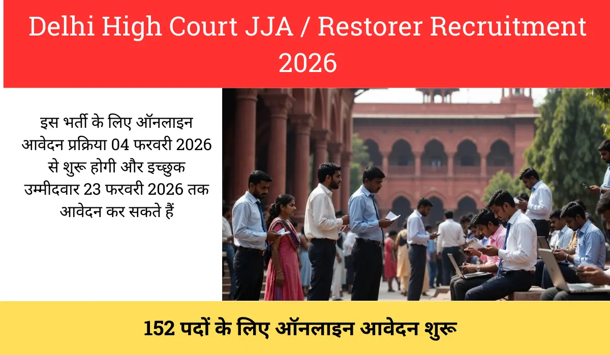 Delhi High Court JJA / Restorer Recruitment 2026