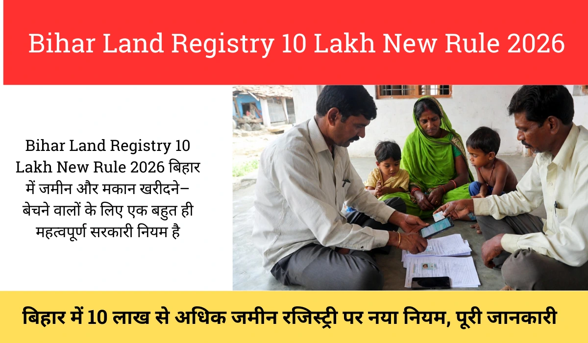 Bihar Land Registry 10 Lakh New Rule 2026
