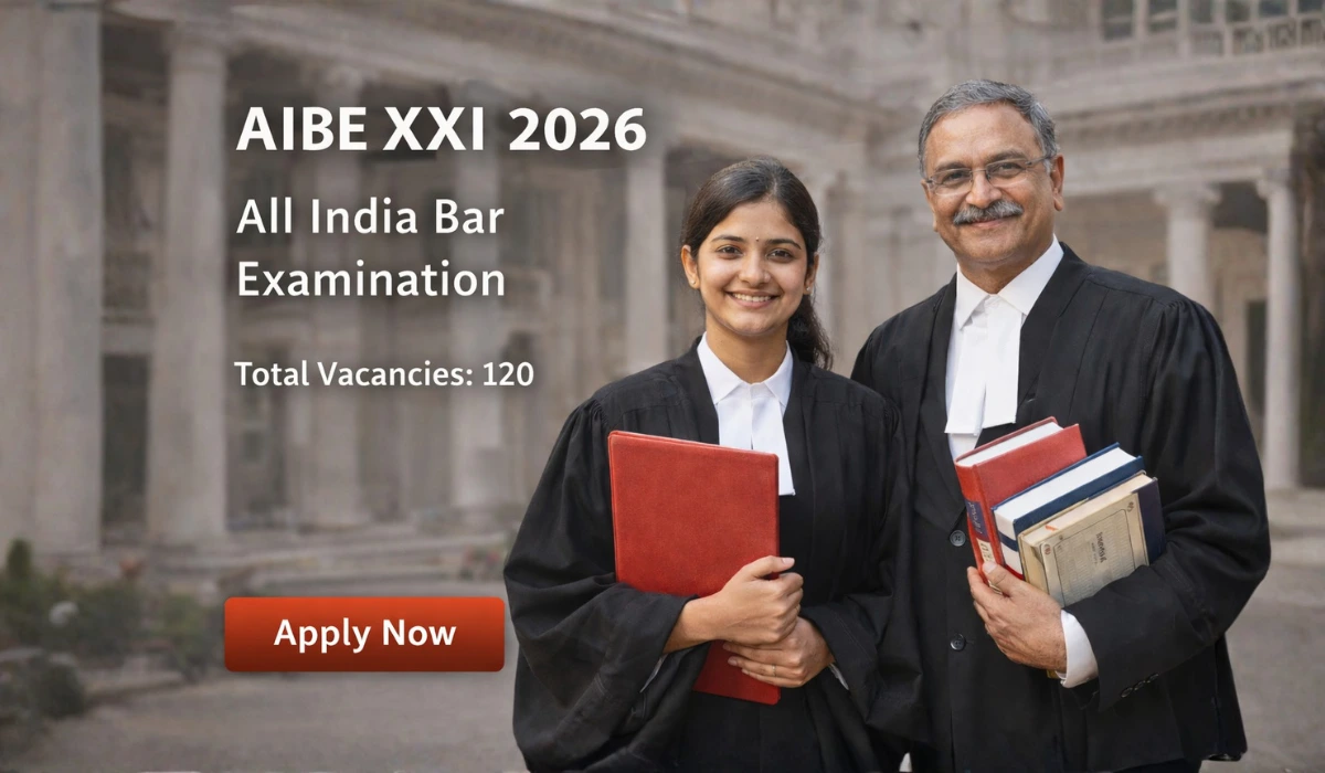 AIBE XXI (All India Bar Examination) Online Form 2026: Bar Council of India परीक्षा के लिए आवेदन शुरू