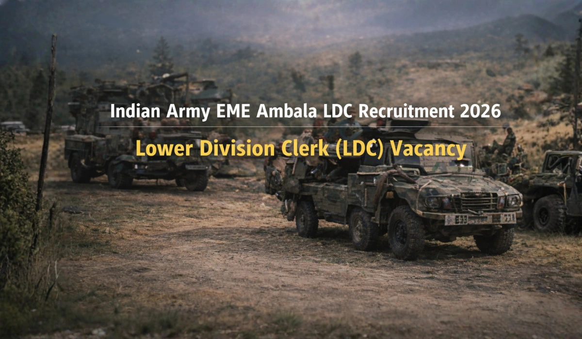Indian Army EME Ambala LDC Recruitment 2026