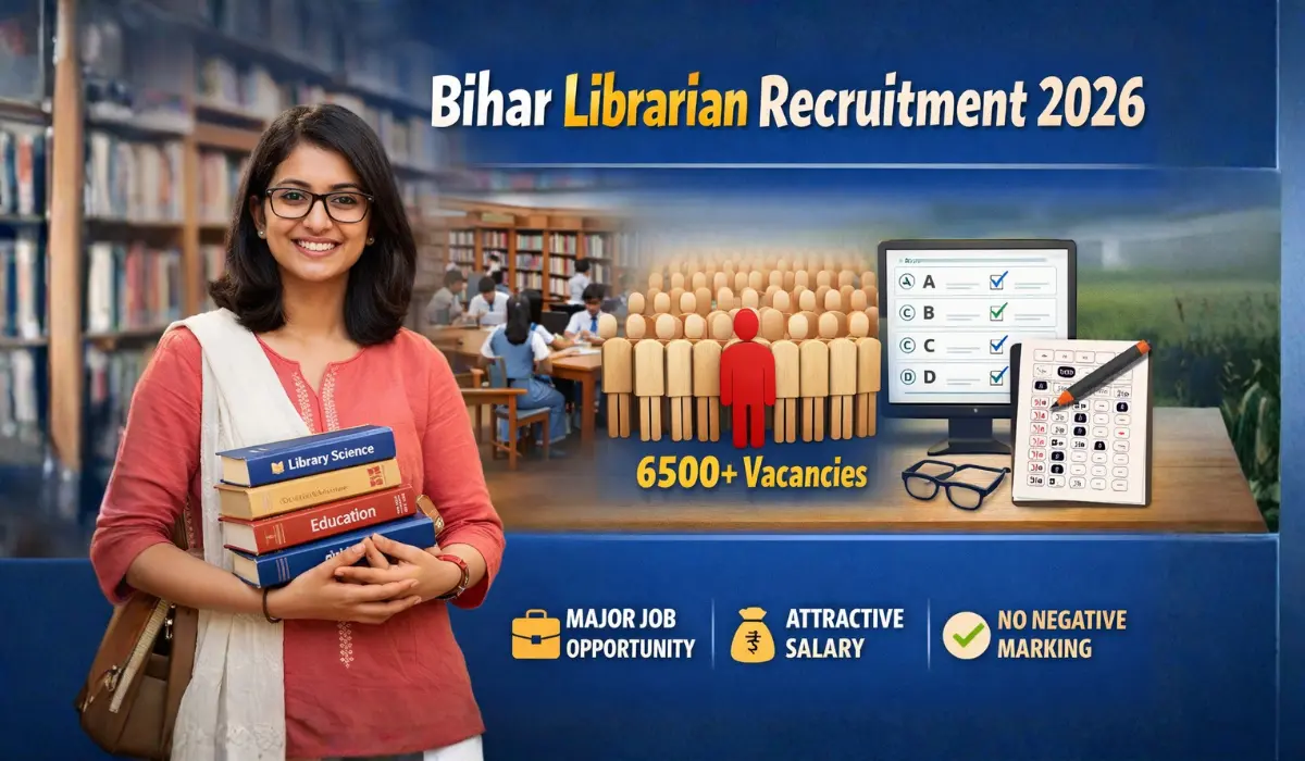 BPSC Librarian Vacancy 2026: बिहार में 6500 पुस्तकालयाध्यक्ष भर्ती | योग्यता, आयु, सैलरी पूरी जानकारी