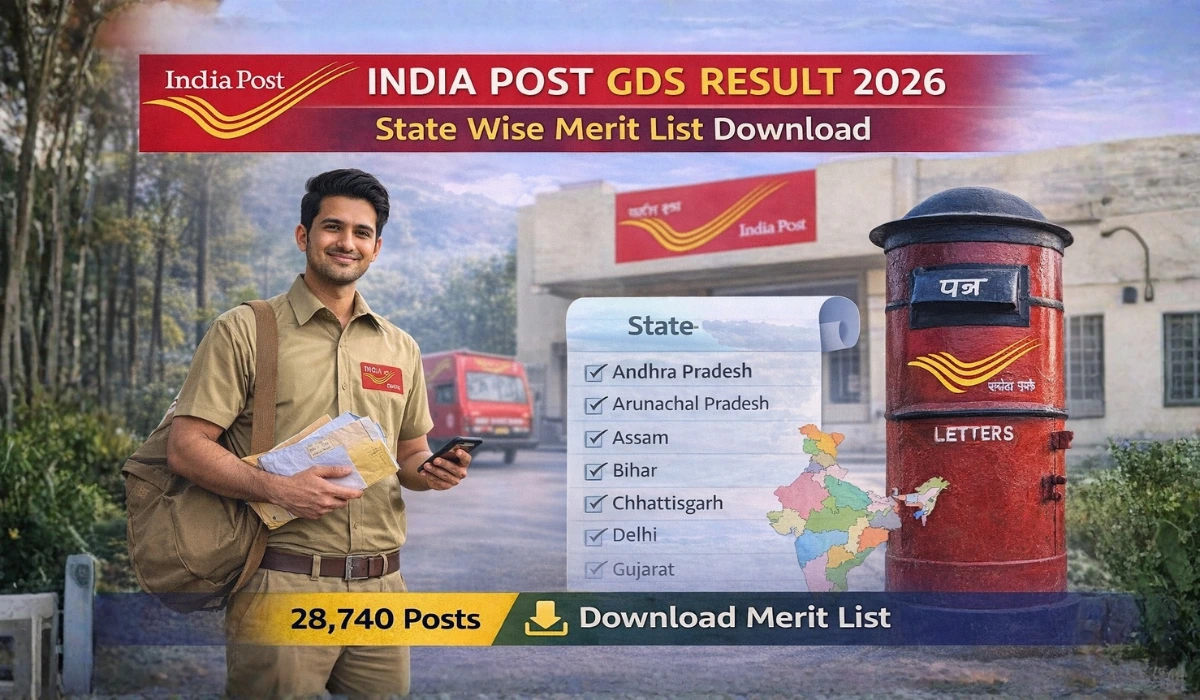 India Post GDS Result 2026 – State Wise Merit List PDF Download