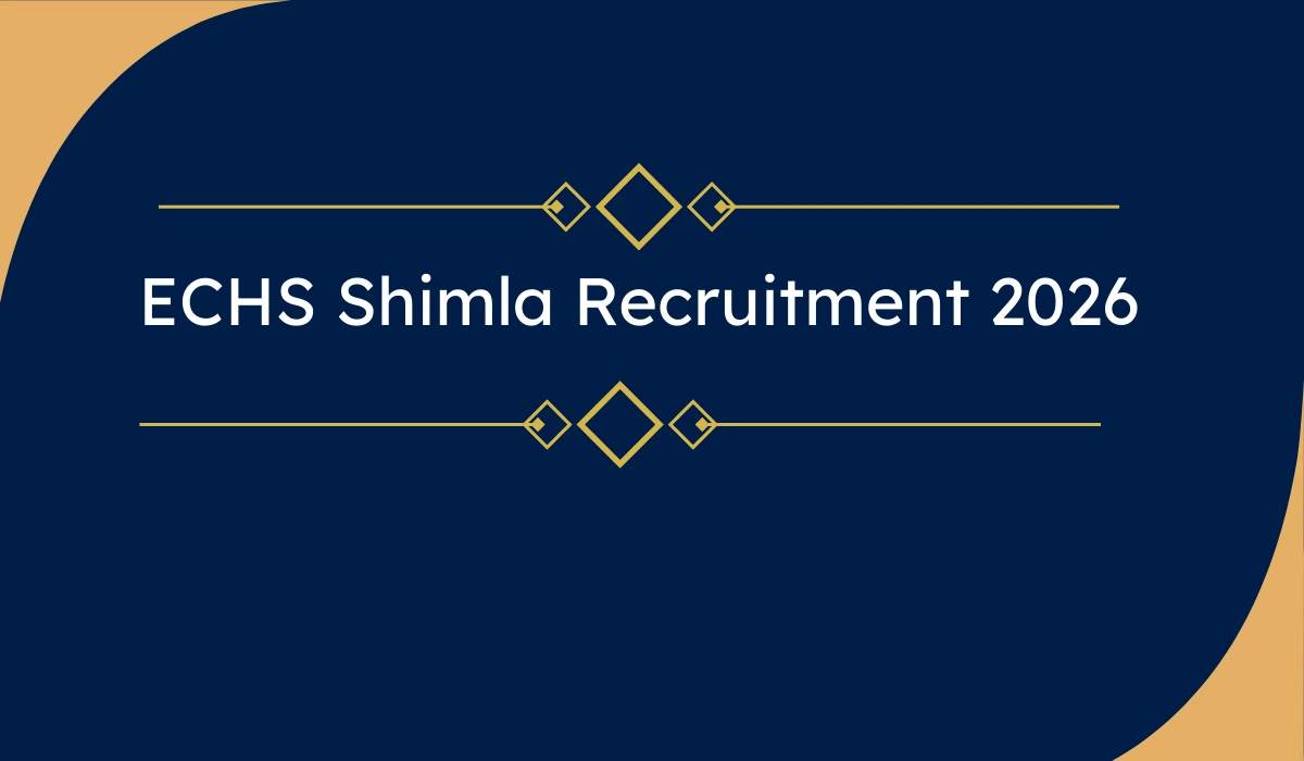 ECHS Shimla Recruitment 2026 – Peon Post Offline Form (8th Pass)