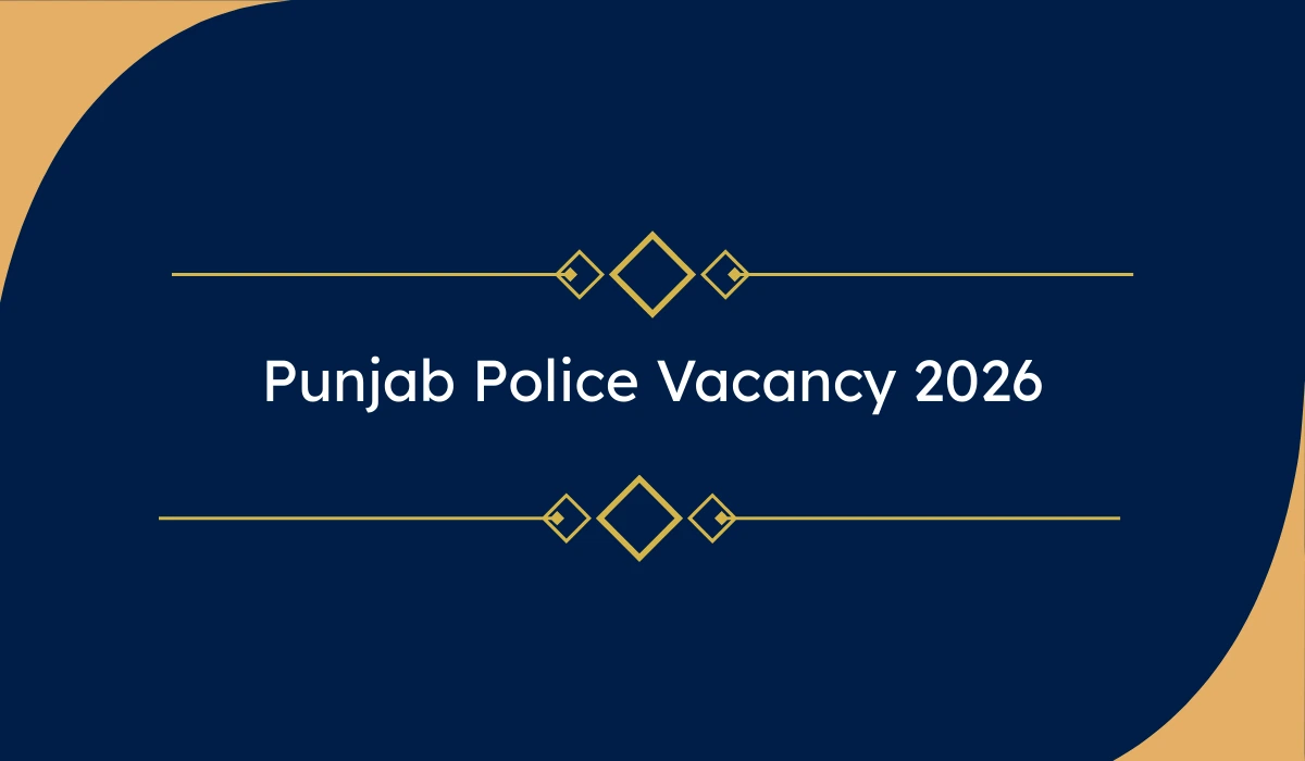 Punjab Police Vacancy 2026 – 3298 पदों के लिए ऑनलाइन आवेदन