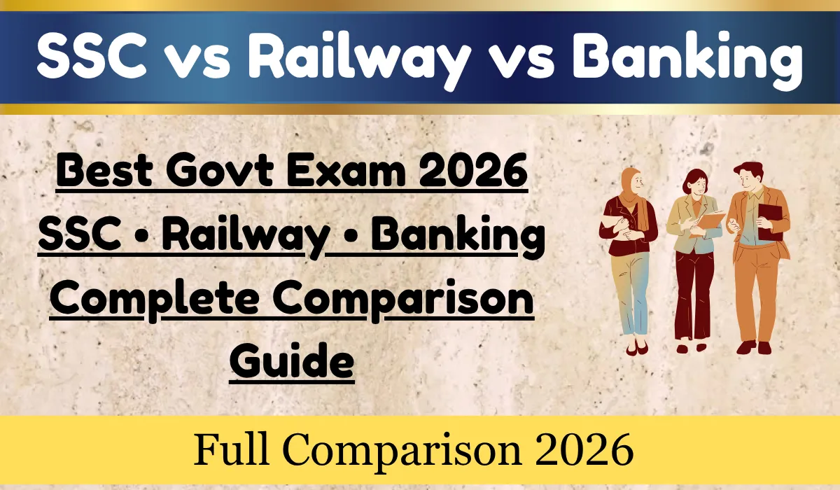 Best Govt Exam 2026 SSC • Railway • Banking Complete Comparison Guide