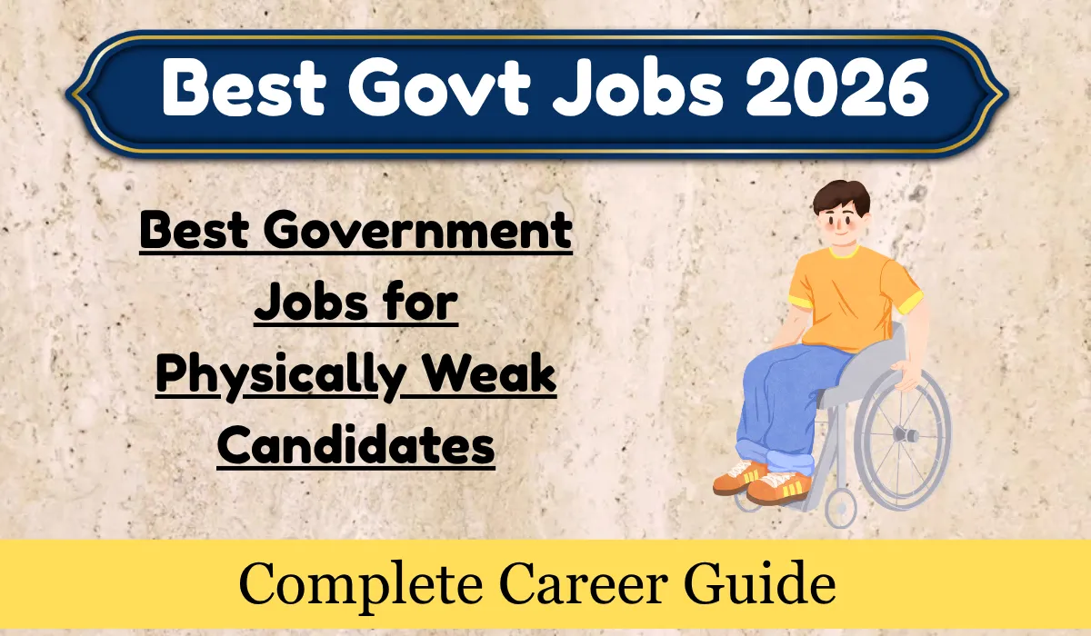 Best Government Jobs for Physically Weak Candidates