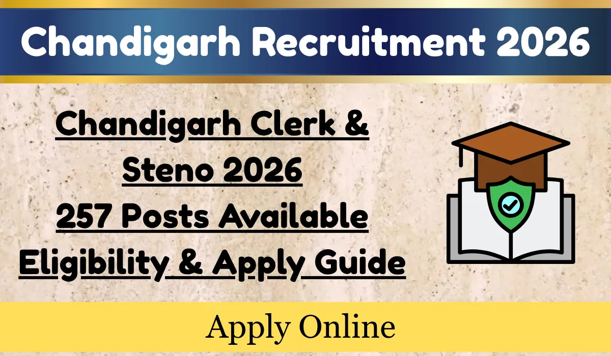 Chandigarh Clerk & Steno 2026 257 Posts Available Eligibility & Apply Guide