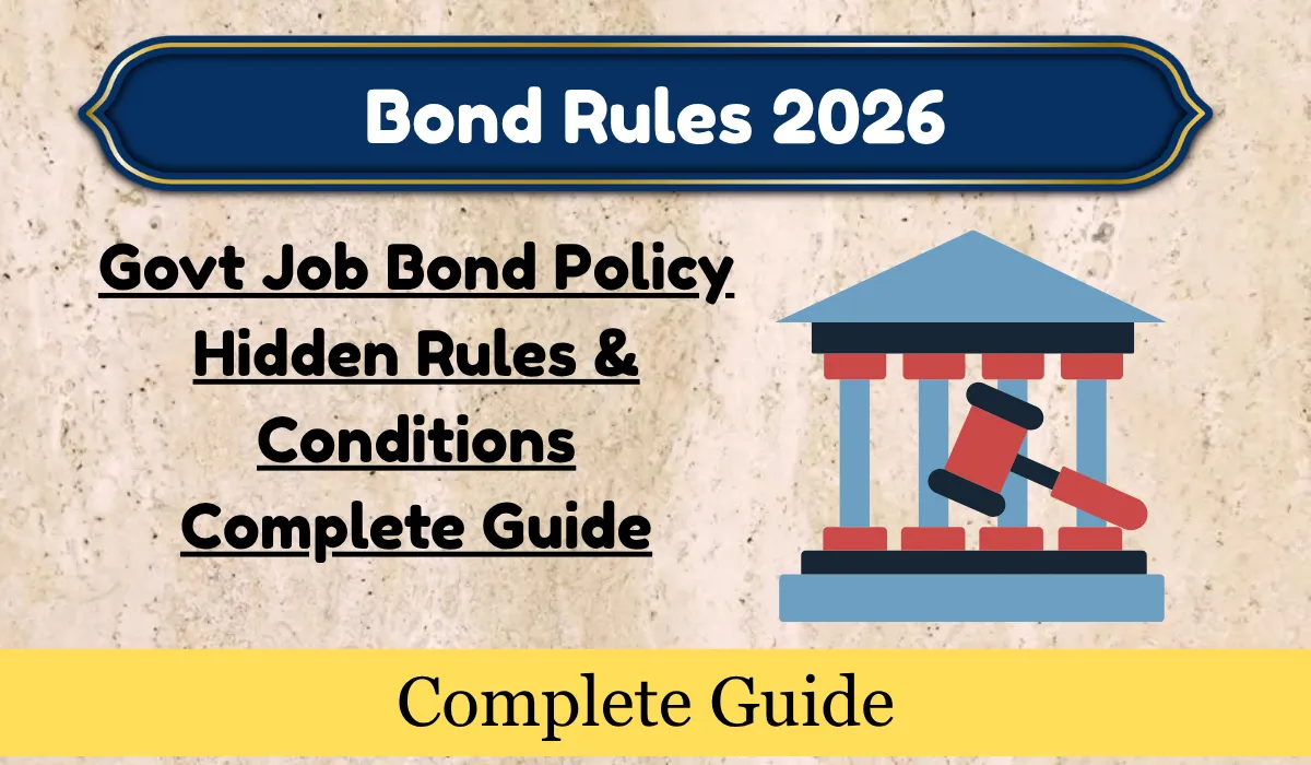 Govt Job Bond Policy Hidden Rules & Conditions Complete Guide