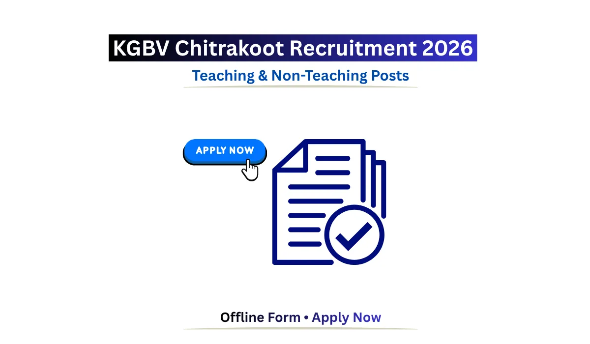 KGBV Chitrakoot Recruitment 2026 Teaching and Non Teaching Posts Notification