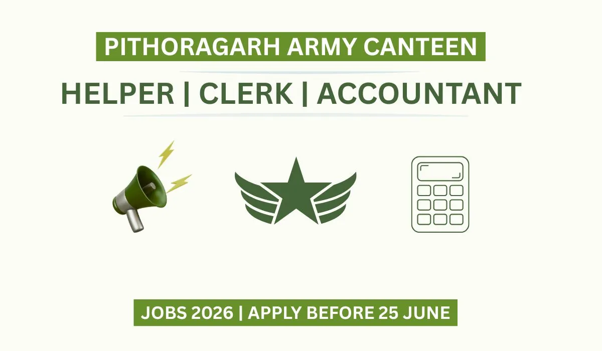 Pithoragarh Military Station Recruitment 2026 for Helper Clerk Accountant and other posts
