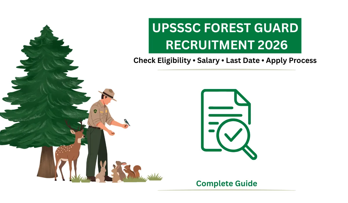 UPSSSC Forest Guard Recruitment 2026 notification with eligibility, salary and apply online details