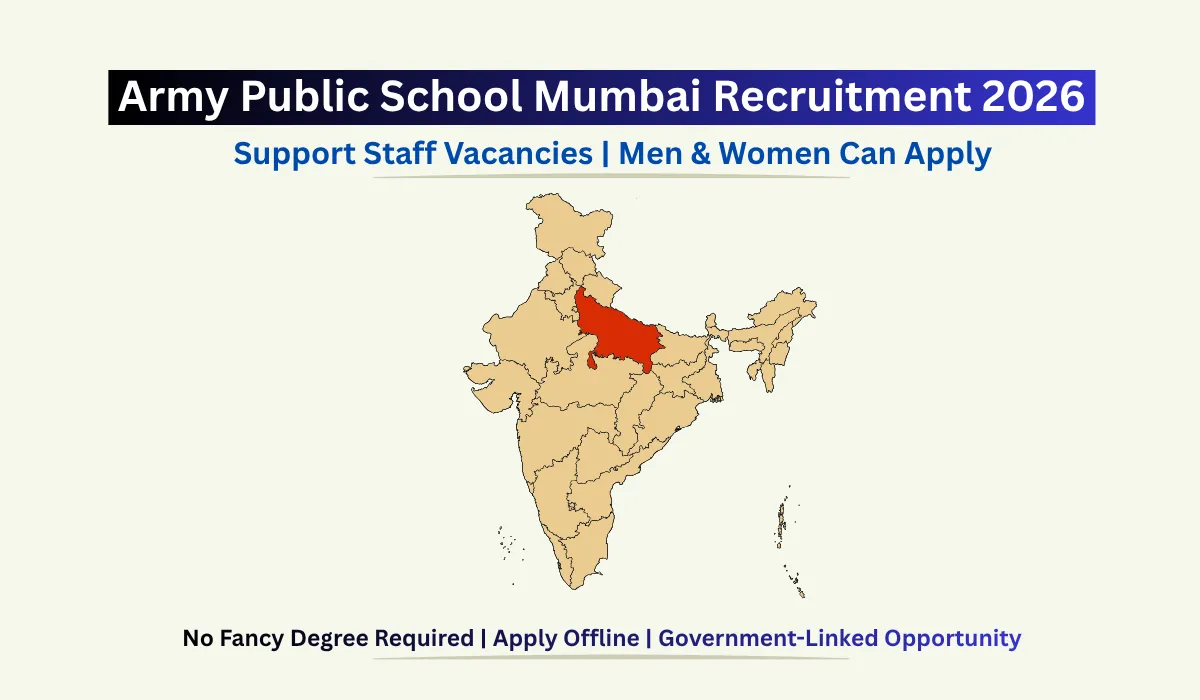Army Public School Mumbai Recruitment 2026 notification for teaching and non-teaching vacancies