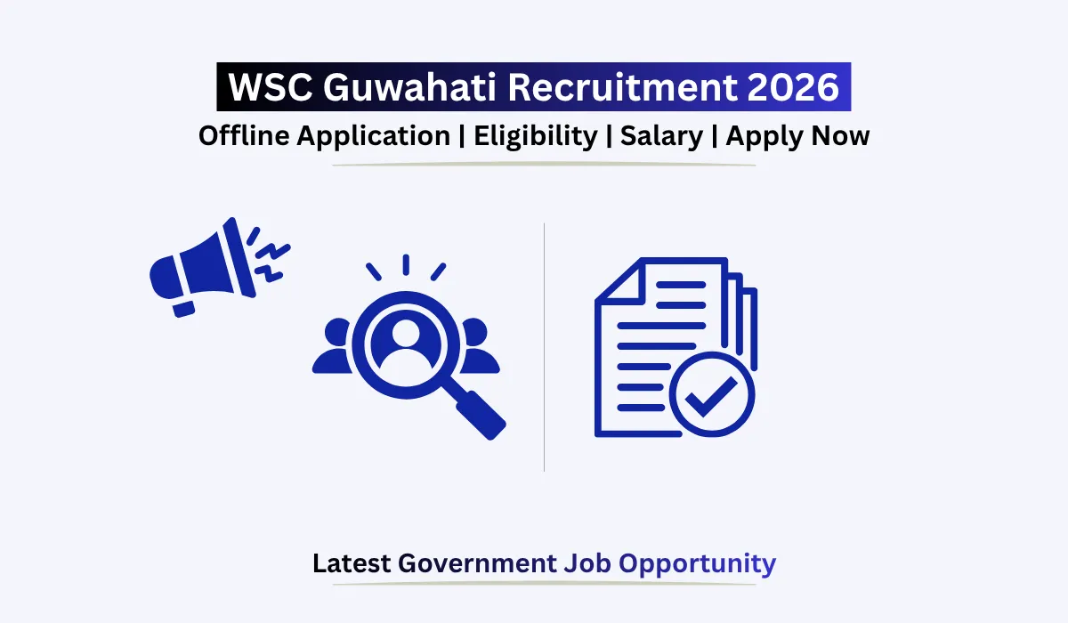 WSC Guwahati Recruitment 2026 offline application notification